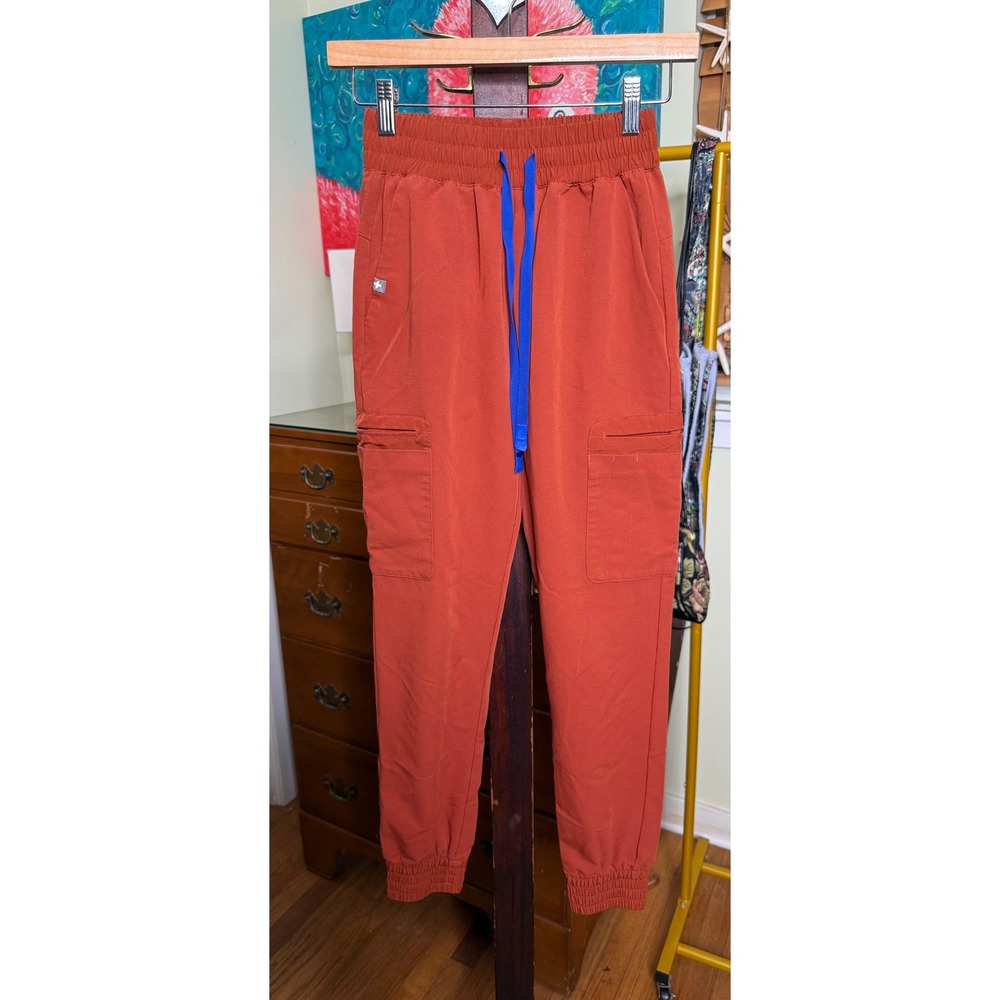 Figs Burnt Orange Jogger Scrub Pants